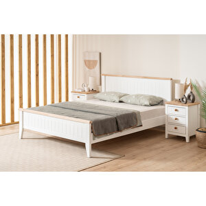 Uren Modern İnci Beyaz Tek Kişilik Karyola 90x200