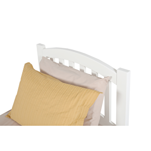 Ni̇l Modern İnci Beyaz Tek Kişilik Karyola 90x200