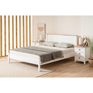 Bli̇nk Modern İnci Beyaz Tek Kişilik Karyola 90x200 90x200 cm