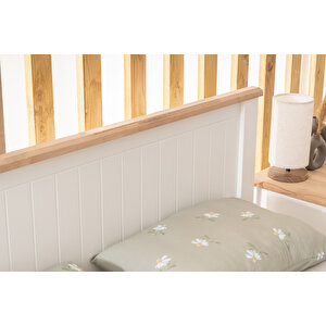 Bli̇nk Modern İnci Beyaz Tek Kişilik Karyola 90x190
