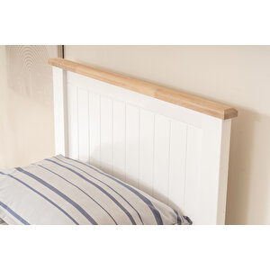 Bli̇nk Modern İnci Beyaz Tek Kişilik Karyola 120x200