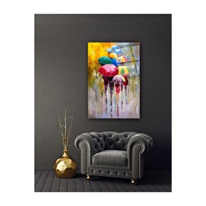 Şemsiyeler Cam Tablo 70x110 cm