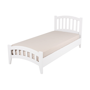 Lrya Modern İnci Beyaz Tek Kişilik Karyola 90x200