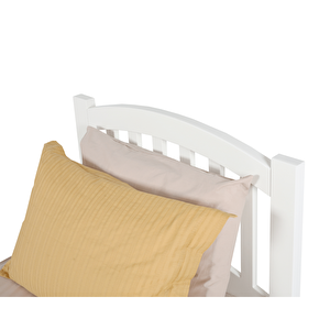 Lrya Modern İnci Beyaz Tek Kişilik Karyola 90x200