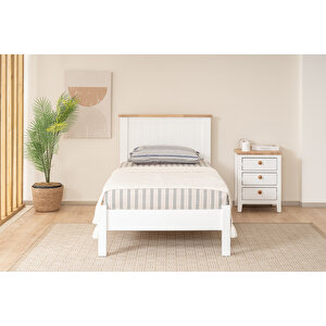 Bli̇nk Modern İnci Beyaz Çift Kişilik Karyola 160x200