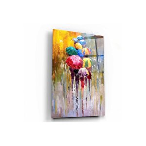 Şemsiyeler Cam Tablo 70x110 cm