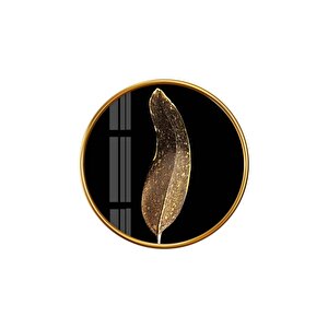 Gold Tüy Yuvarlak Cam Tablo
