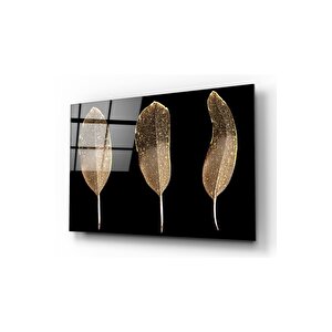Gold Tüyler Cam Tablo 50x70 cm