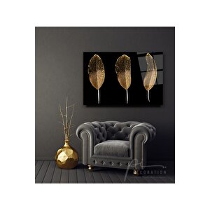 Gold Tüyler Cam Tablo 50x70 cm