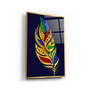 Gold Tüy Cam Tablo 70x110 cm