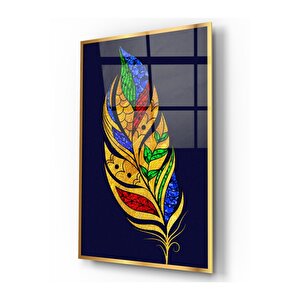 Gold Tüy Cam Tablo 50x70 cm