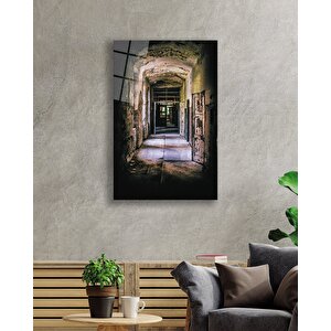 Eski Bina Koridor Old Building Hallway Table 36x23 cm