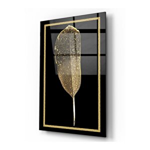Gold Tüy Cam Tablo 60x90 cm
