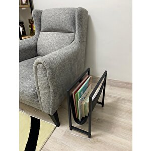 Tria Home Mercan Koltuk Yanı Dergilik/gazetelik/kitaplık (siyah)