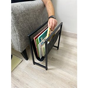 Tria Home Mercan Koltuk Yanı Dergilik/gazetelik/kitaplık (siyah)