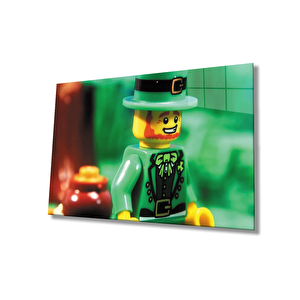 Yeşil Oyuncak Cam Tablo Green Toy 50x70 cm