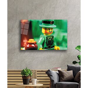 Yeşil Oyuncak Cam Tablo Green Toy 50x70 cm