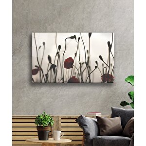 Gelincik Çiçeği Cam Tablopoppy Flower 50x70 cm