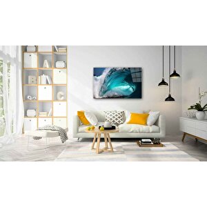 Dalgalar Cam Tablo 50x70 cm