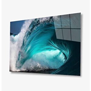 Dalgalar Cam Tablo 110x70 cm