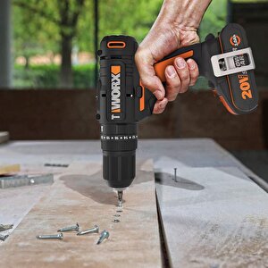Worx Wx370.9 20volt Profesyonel Şarjlı Darbeli Matkap (akü Dahil Değildir)