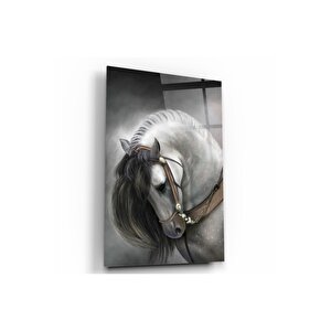 Yılkı Atı Cam Tablo 70x110 cm