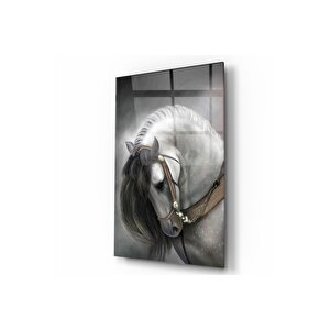 Yılkı Atı Cam Tablo 70x110 cm