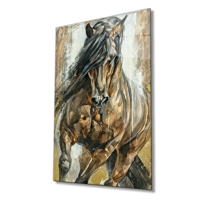 Kahverengi Atcam Tablo, Brown Horse 50x70 cm