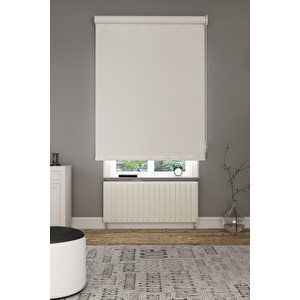 Givayo Stor Düz Stor Perde Güneşlik Ekru Kırık Beyaz 100x200 Cm