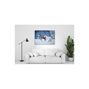 Atlar Cam Tablo 50x70 cm