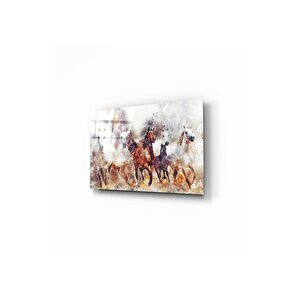 Atlar Cam Tablo 70x110 cm