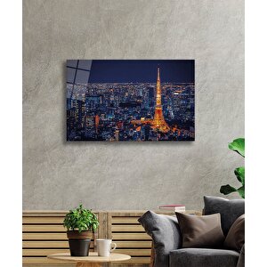 Eyfel Kulesi Cam Tablo Eiffel Tower 36x23 cm