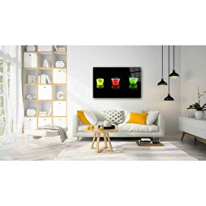 Renkler Cam Tablo 36x23 cm