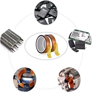 Kapton Bant 30mmx33m Yüksek Isıya Dayanıklı Yanmaz Bant Capton