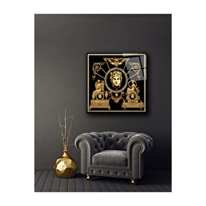 Antik Desenler Cam Tablo 30x30 cm