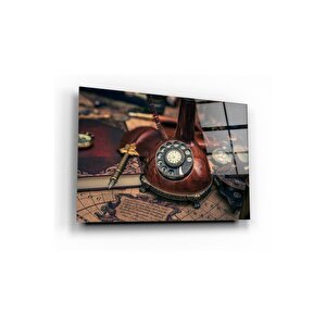Antik Objeler Cam Tablo 50x70 cm
