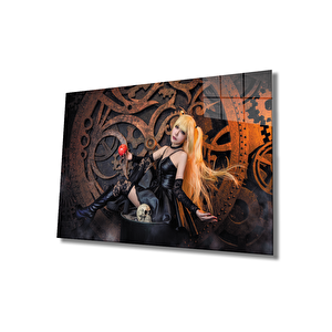 Kadınlar Kurgusal Karakter Misa Amane Cam Tablo 50x70 cm