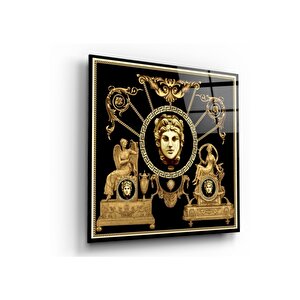 Antik Desenler Cam Tablo 30x30 cm
