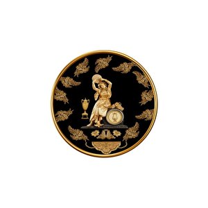 Antik Desenler Yuvarlak Cam Tablo 30x30 cm