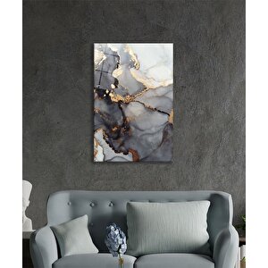 Renkli Mermer Soyut Cam Tablo Ev Ve Ofis Duvar Dekoru 110x70 cm