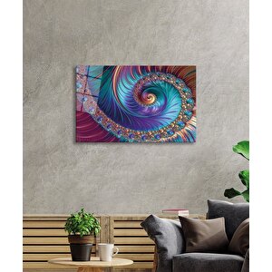 Renkli Soyut Sanatı Cam Tablo Ev Ve Ofis Duvar Dekoru 36x23 cm