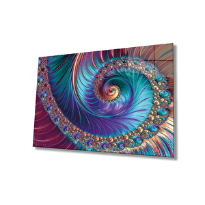 Renkli Soyut Sanatı Cam Tablo Ev Ve Ofis Duvar Dekoru 110x70 cm