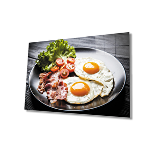 Kahvaltı Tabağı Mutfak Cam Tablo 36x23 cm