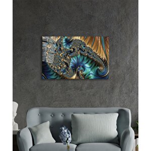 Renkli Soyut Sanatı Cam Tablo Ev Ve Ofis Duvar Dekoru 50x70 cm