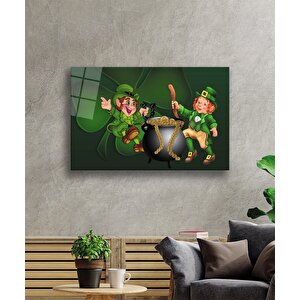Yeşil Oyun Cam Tablo Green Game 50x70 cm