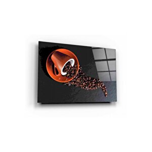 Kahve Cam Tablo 60x90 cm