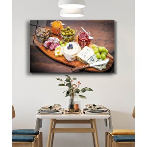 Kahvaltı Tabağı Mutfak Cam Tablo 50x70 cm
