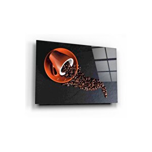 Fincan Kahve Cam Tablo 50x70 cm