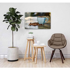 Kahve Çekirdeği Cam Tablo 90x60 cm
