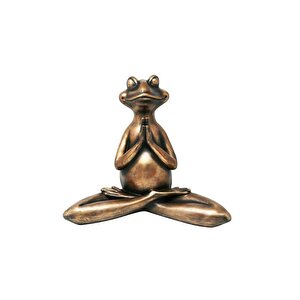 Yoga Yapan Kurbağa Ev/bahçe Heykeli